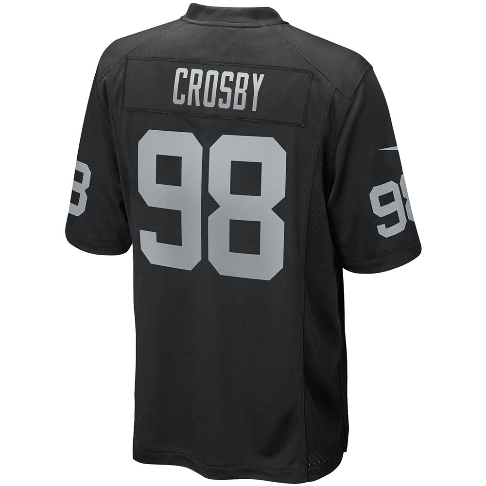 Men's Las Vegas Raiders Maxx Crosby Game Player Jersey Black